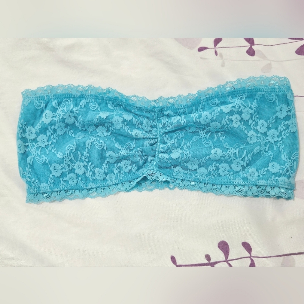 Garage - Aqua Lace Bandeau/Tube Top